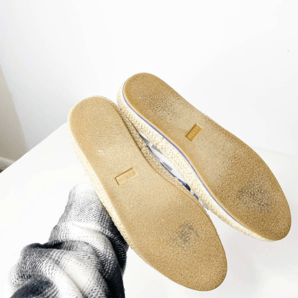 AERIN Marion Espadrilles Women's Mesh Flats blue ombre slip on unlined 8 - Picture 6 of 6